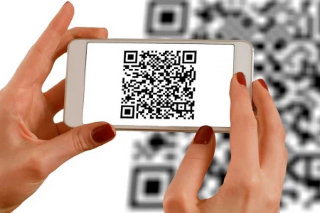 Business cards with a QR code